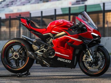 Best 2020-2021 Ducati Panigale V4 V4S Motorcycle Fairings - Red White Black