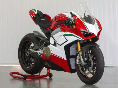 Best 2018-2019 Ducati Panigale V4 V4S Motorcycle Fairings - White Red Green Glossy Black