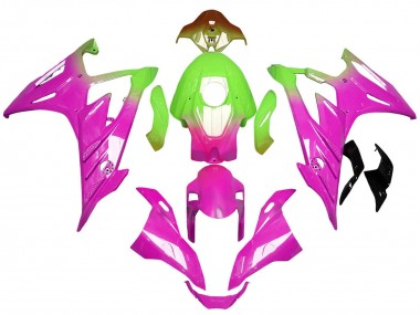 Best 2023-2024 BMW S1000RR Motorcycle Fairings - Gradient Pink Lime Green
