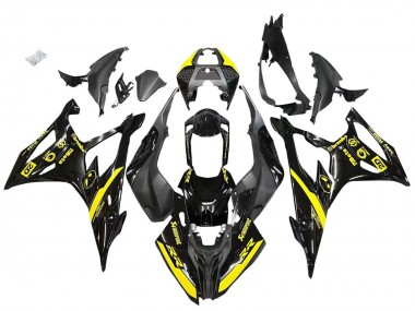 Best 2019-2022 BMW S1000RR Motorcycle Fairings - Glossy Black Yellow