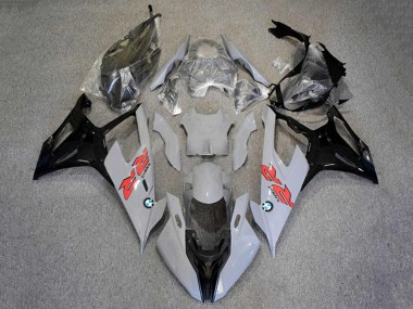 Best 2019-2022 BMW S1000RR Motorcycle Fairings - Black Grey White