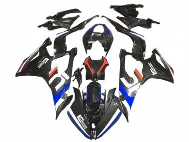 Best 2019-2022 BMW S1000RR Motorcycle Fairings - Black White Blue Carbon Fiber