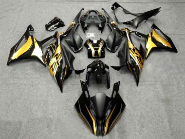 Best 2019-2022 BMW S1000RR Motorcycle Fairing - Black Gold