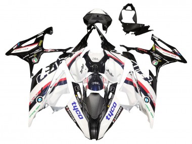 Best 2019-2022 BMW S1000RR Motorcycle Fairings - White Black Pink Oxford