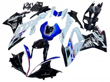 Best 2015-2016 BMW S1000RR Motorcycle Fairing Kits - White Blue Glossy Black
