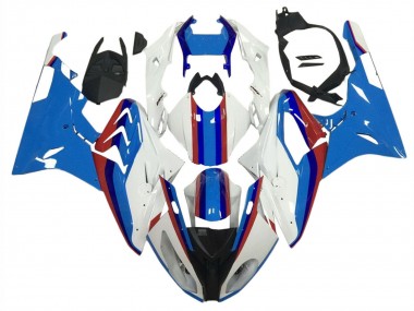 Best 2009-2014 BMW S1000RR Motorcycle Fairings - White Red Blue