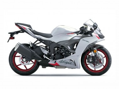 Best 2023-2025 Kawasaki ZX6R Motorcycle Fairings - Pearl White Black Red