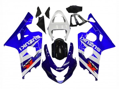 Best 2004-2005 Suzuki GSXR 600 / GSXR 750 Motorcycle Fairing Kits - White Blue Black Red