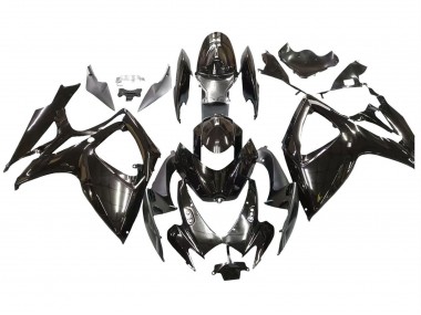 Best 2006-2007 Suzuki GSXR 600 / GSXR 750 Motorcycle Fairings - Glossy Black