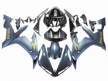 Best 2004-2006 Yamaha YZF 1000 R1 Motorcycle Fairings - Dark Blue Gold Decals