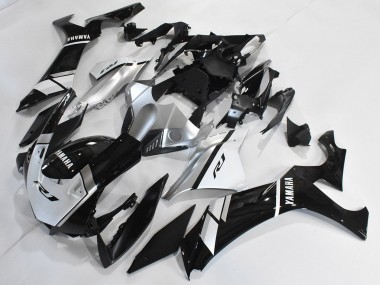 Best 2020-2025 Yamaha YZF 1000 R1 Motorcycle Fairings - Silver White Glossy Black