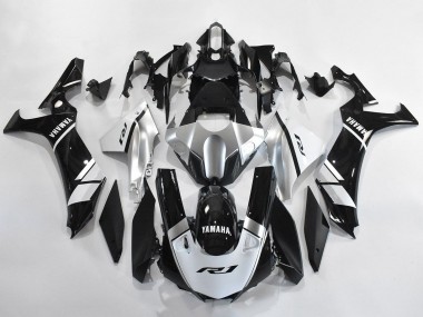 Best 2020-2025 Yamaha YZF 1000 R1 Motorcycle Fairings - Silver White Glossy Black