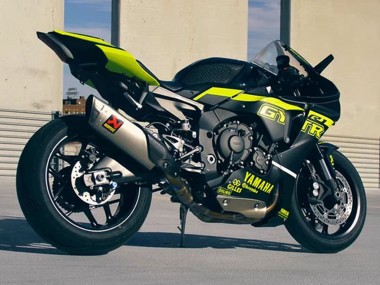 Best 2020-2025 Yamaha YZF 1000 R1 Motorcycle Fairings - Glossy Black Fluorescent Yellow
