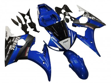 Best 2006-2009 Yamaha YZF R6S Motorcycle Fairings - Blue White Glossy Black Yamalube