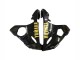 2006-2009 Yamaha YZF R6S Motorcycle Fairings - Glossy Black Gold Decals