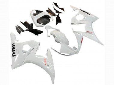 Best 2006-2009 Yamaha YZF R6S Motorcycle Fairing Kits - White