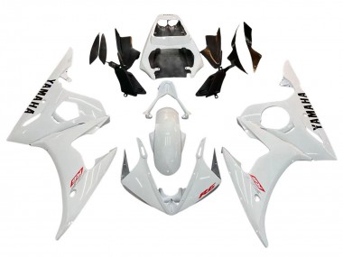 Best 2006-2009 Yamaha YZF R6S Motorcycle Fairing Kits - White