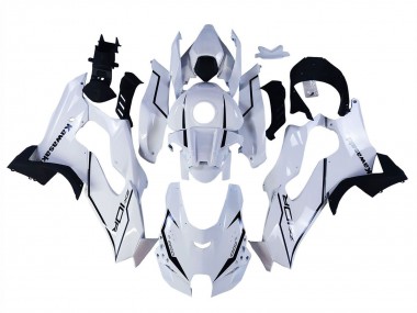 Best 2021-2025 Kawasaki ZX10R Motorcycle Fairings - White Black