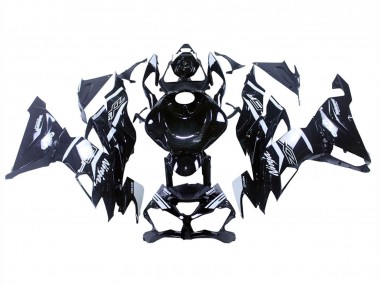 Best 2019-2022 Kawasaki ZX6R Motorcycle Fairings - Glossy Black White