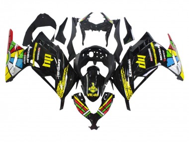 Best 2013-2024 Kawasaki EX300 Motorcycle Fairings - Glossy Black Yellow Red Green Blue White