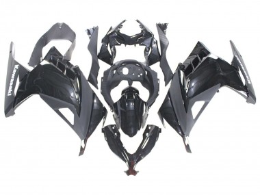 Best 2013-2024 Kawasaki EX300 Motorcycle Fairings - Glossy Black