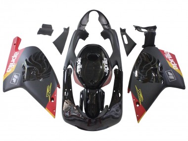 Best 2000-2005 Aprilia RS125 Motorcycle Fairings - Black Red Yellow
