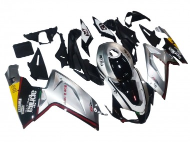 Best 2006-2011 Aprilia RS125 Motorcycle Fairings - Silver Black