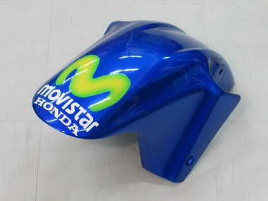 Best 2004-2007 Honda CBR600 F4i Motorcycle Fairings - Blue Yellow Green MoviStar