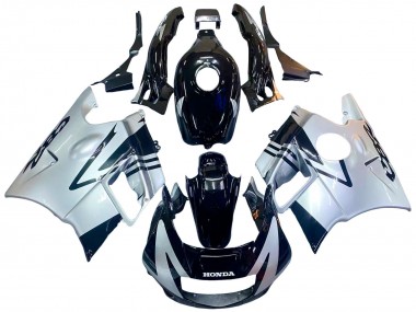 Best 1991-1994 Honda CBR600 F2 Motorcycle Fairings - Silver Glossy Black