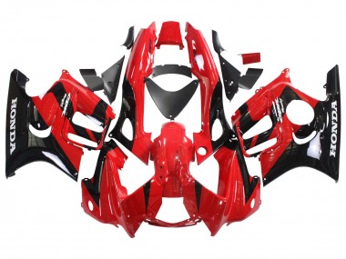 Best 1997-1998 Honda CBR600 F3 Motorcycle Fairings - Red Glossy Black