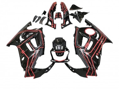 Best 1997-1998 Honda CBR600 F3 Motorcycle Fairing Kits - Red Glossy Black