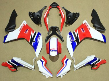 Best 2011-2013 Honda CBR600F Motorcycle Fairings - White Red Blue