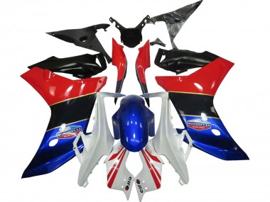 Best 2011-2013 Honda CBR600F Motorcycle Fairings - White Red Blue Glossy Black