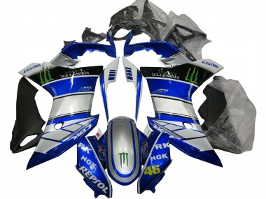 Best 2011-2013 Honda CBR600F Motorcycle Fairings - Silver Blue Glossy Black Green Repsol Monster