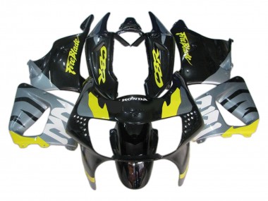 Best 1998-1999 Honda CBR900RR 919 Motorcycle Fairings - Silver Yellow Glossy Black Fireblade