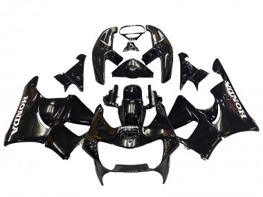 Best 1998-1999 Honda CBR900RR 919 Motorcycle Fairings - Glossy Black White Decals