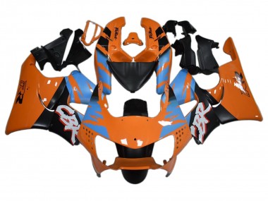 Best 1998-1999 Honda CBR900RR 919 Motorcycle Fairings - Orange Blue Matte Black