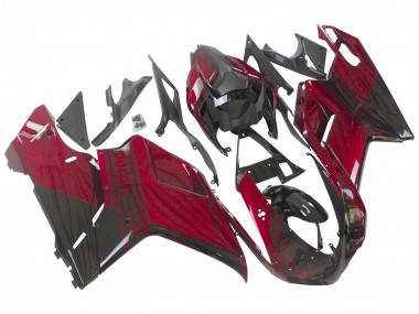 Best 2007-2014 Ducati 848 Motorcycle Fairing - Red Glossy Black