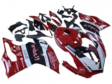 Best 2015-2020 Ducati 959/1299 Motorcycle Fairings - White Red Black Aruba 7
