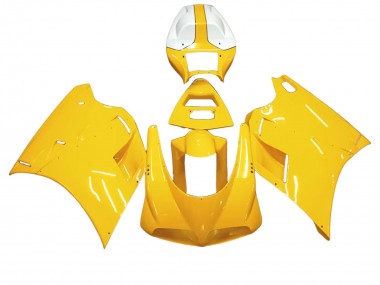 Best 1993-2005 Ducati 748/916/996/998 Motorcycle Fairings - White Yellow
