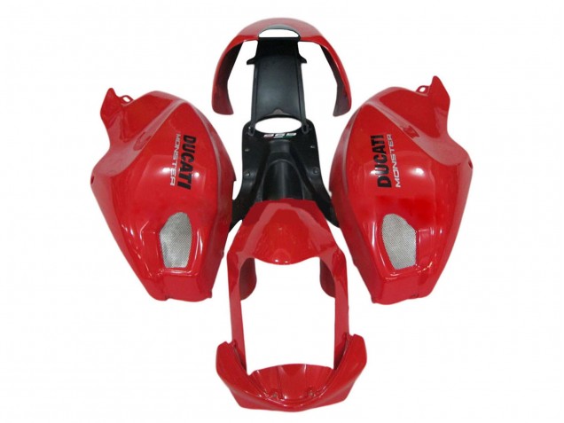 2008-2012 Ducati Monster 696 796 1100 1100S Motorcycle Fairing - Red