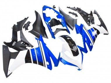 Best 2013-2015 Honda CBR500R Motorcycle Fairings - Blue White Matte Black