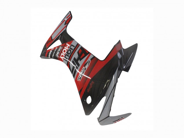 2013-2015 Honda CBR500R Motorcycle Fairings - Red Silver Glossy Black