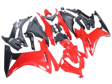 Best 2013-2015 Honda CBR500R Motorcycle Fairings - Red Matte Black