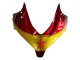 2013-2015 Honda CBR500R Motorcycle Fairings - Red Blue Yellow Star