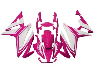 Best 2016-2018 Honda CBR500R Motorcycle Fairings - Pink White