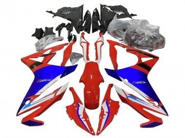 Best 2016-2018 Honda CBR500R Motorcycle Fairings - White Red Blue