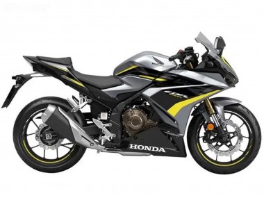 Best 2022-2023 Honda CBR500R Motorcycle Fairings - Silver Yellow Glossy Black