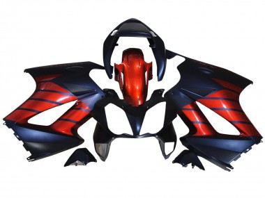 Best 2002-2013 Honda VFR 800 Motorcycle Fairings - Red Blue Matte Black