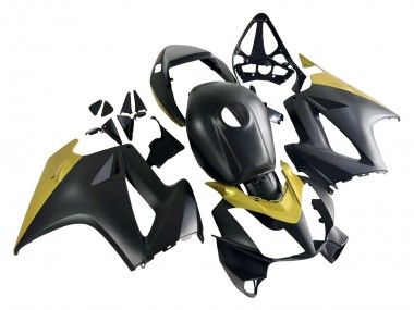 Best 2002-2013 Honda VFR 800 Motorcycle Fairings - Yellow Matte Black